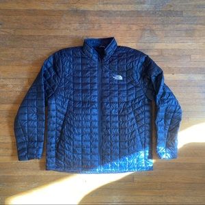 Navy North Face Bubble Coat